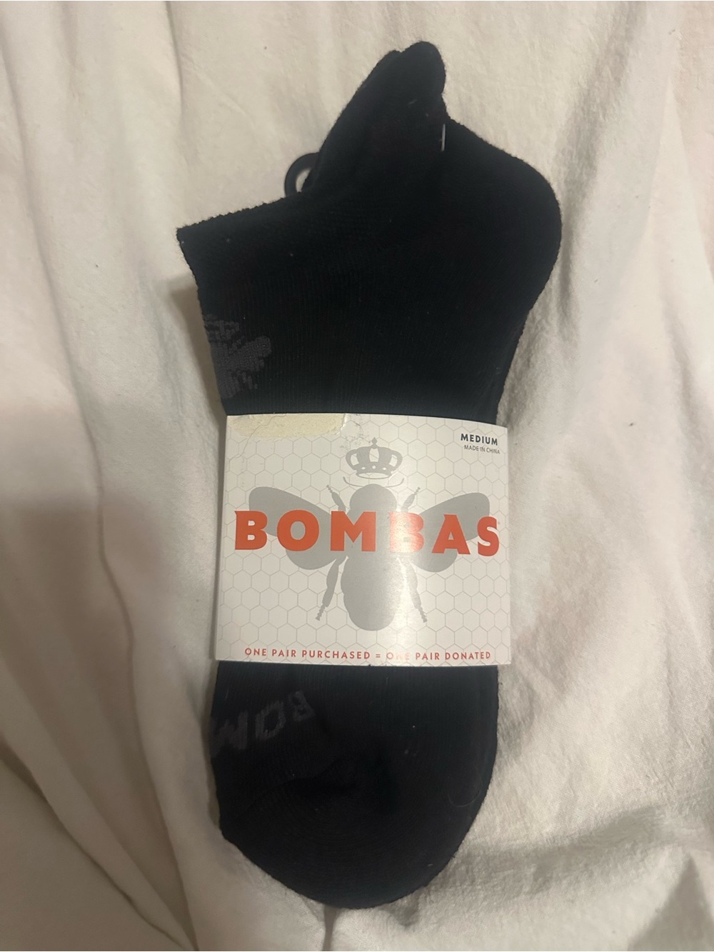 Bombas Performance No-Show Socks - Black (Medium)